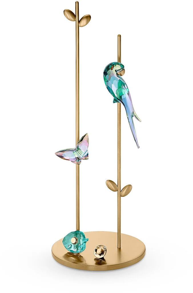 Фигурка магнит Swarovski Jungle Beats Leaf Blue 5572155 S