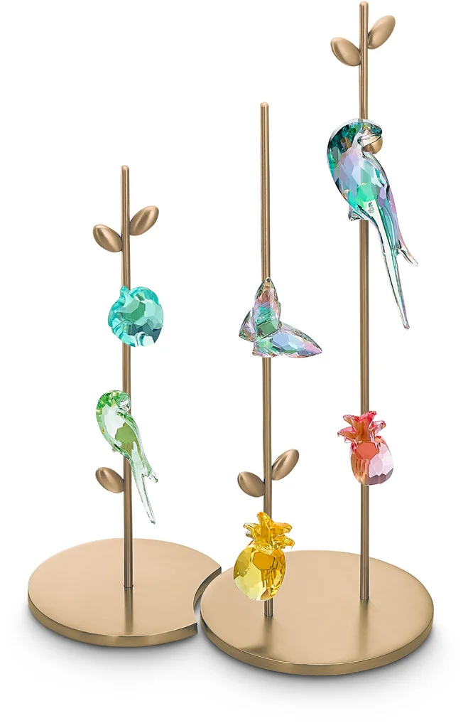 Фигурка магнит Swarovski Jungle Beats Leaf Blue 5572155 S