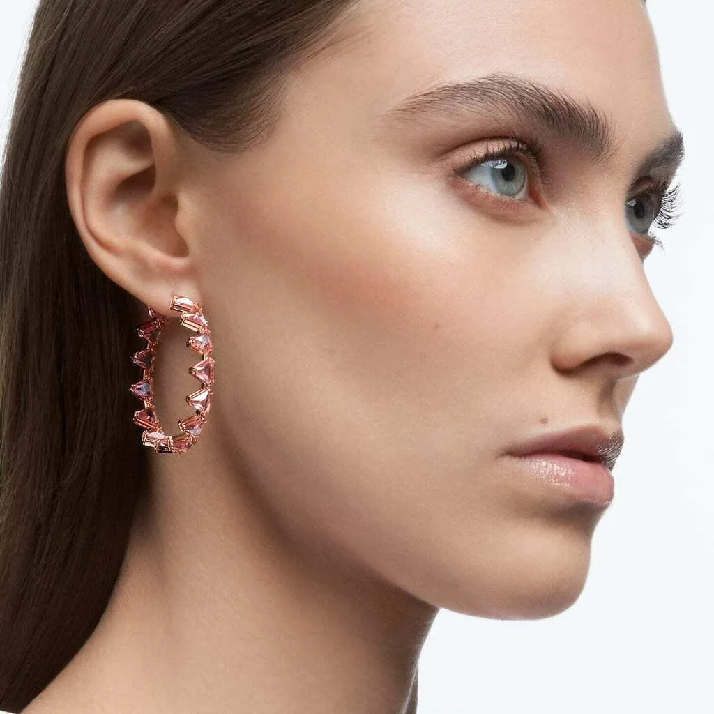MILLENIA: серьги HOOP PINK LROS/ROS, шт