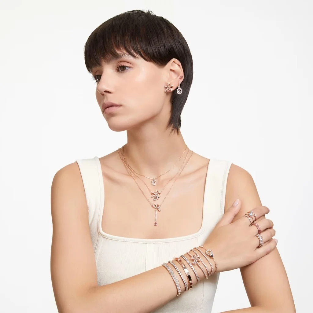VOLTA:кулон Y BOW WHI/ROS, шт