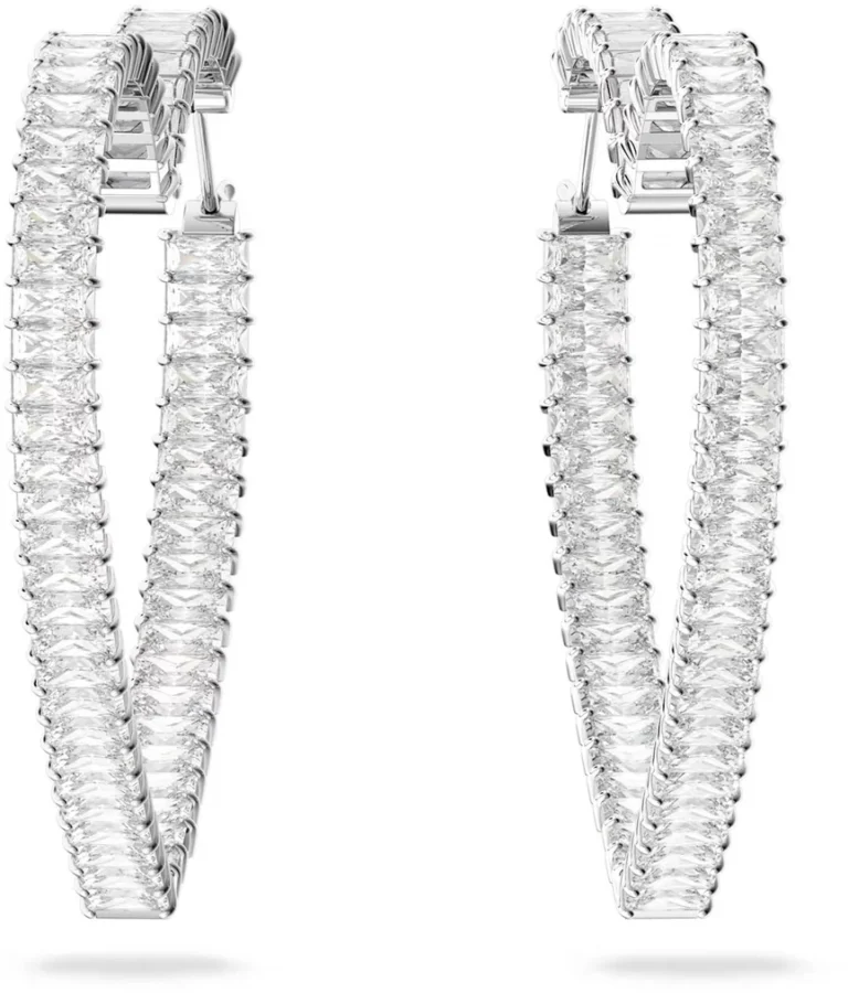 MATRIX:серьги HOOP HRT L 50 WHI/RHS, шт