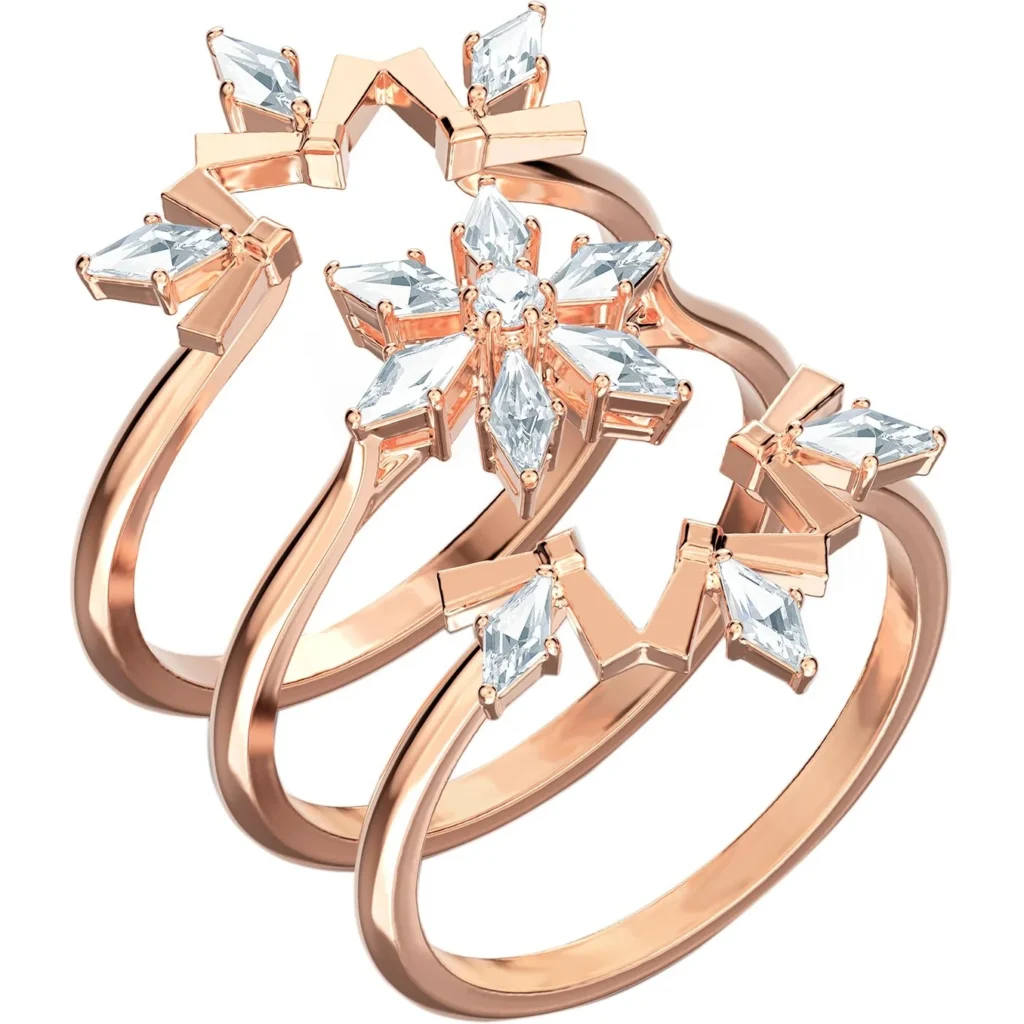 Наборное кольцо Снежинка Swarovski Magic 5572493 50